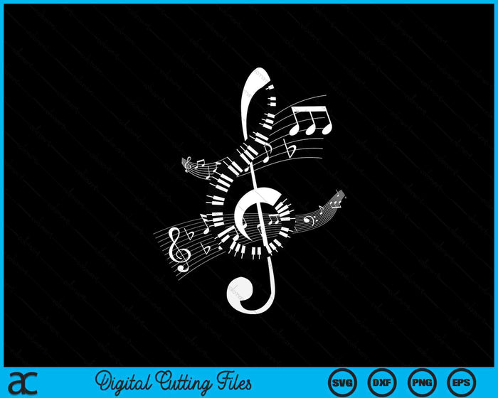 Music Notes Music Music Clef SVG PNG Digital Printable Files