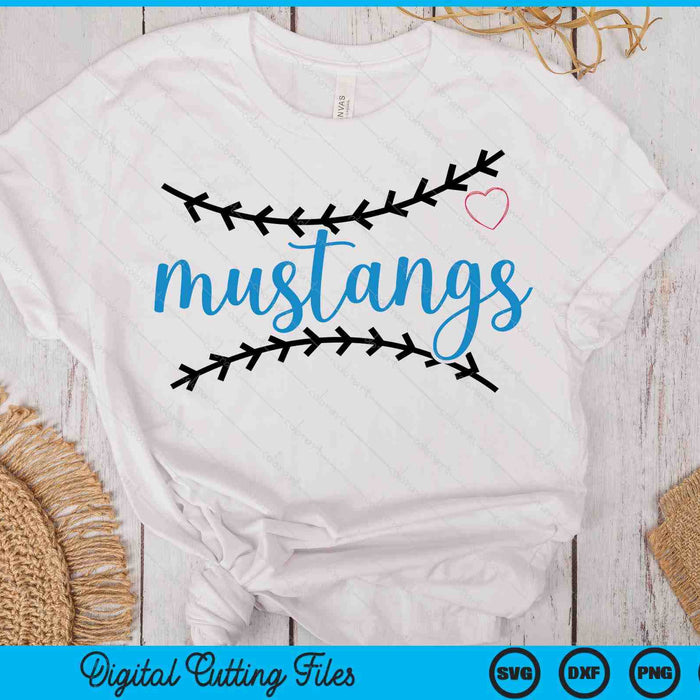 Mustangs Baseball Game Day SVG PNG Digital Printable Files