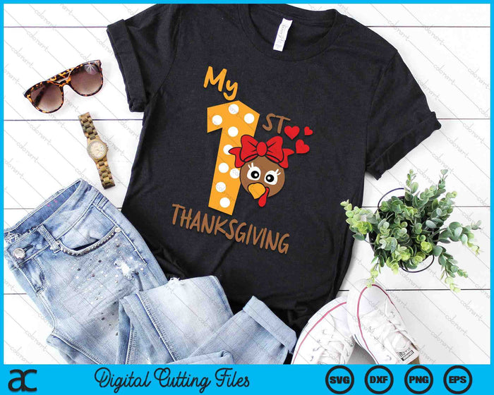 My 1St Thanksgiving SVG PNG Digital Cutting File