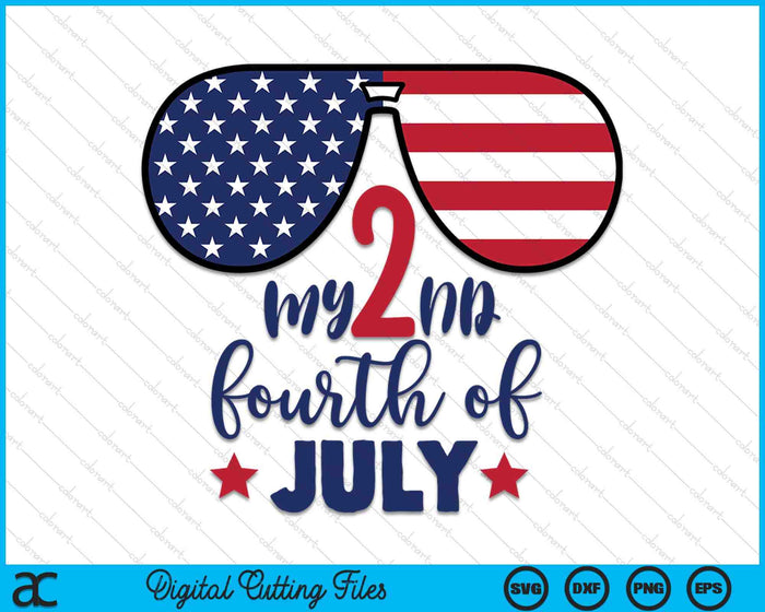 My 2nd Fourth Of July SVG PNG Digital Cutting Files