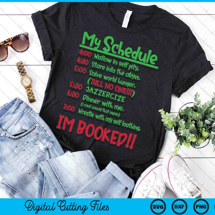 My Day Schedule I’m Booked Merry Christmas SVG PNG Digital Printable Files