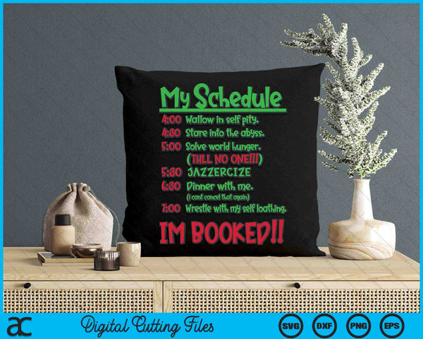 My Day Schedule I’m Booked Merry Christmas SVG PNG Digital Printable Files