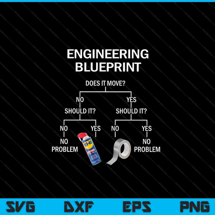 My engineering blueprint engineer SVG cut file