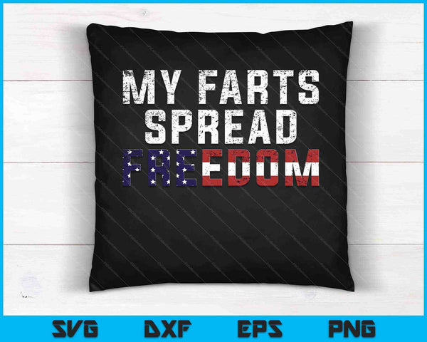 My Farts Spread Freedom Redneck USA Flag SVG PNG Cutting Printable Files