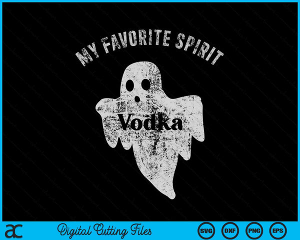 My Favorite Spirit Tequila Funny Halloween Ghost Drinking Party SVG PNG Cutting Printable Files