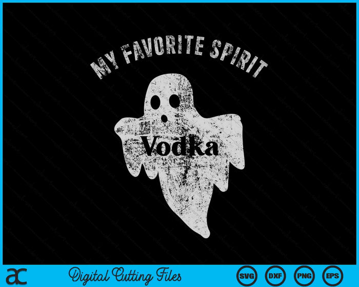 Mijn favoriete geest Tequila grappige Halloween Ghost drinkpartij SVG PNG snijden afdrukbare bestanden