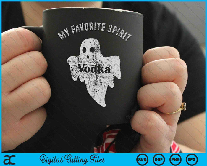 My Favorite Spirit Tequila Funny Halloween Ghost Drinking Party SVG PNG Cutting Printable Files