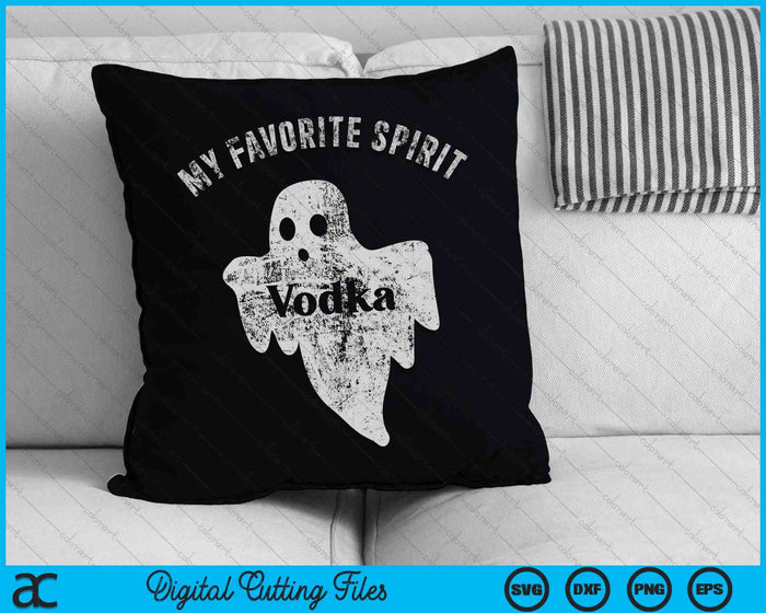 Mi espíritu favorito Tequila divertido Halloween fantasma bebiendo fiesta SVG PNG cortando archivos imprimibles