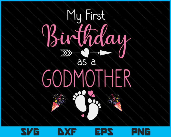 Mijn eerste verjaardag als meter zwangerschap aankondiging cadeau SVG PNG digitale snijbestanden