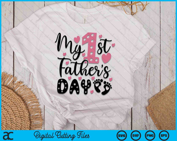 My First Father's Day SVG PNG Digital Cutting Files