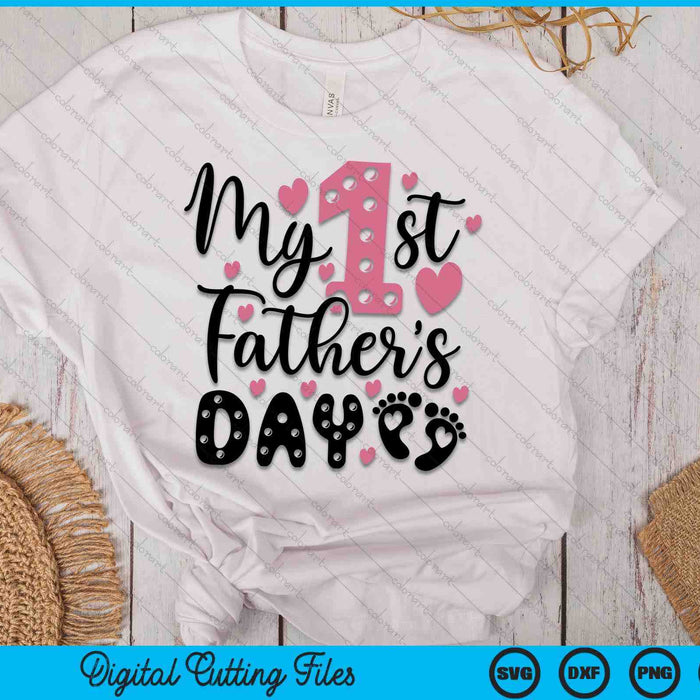 My First Father's Day SVG PNG Digital Cutting Files