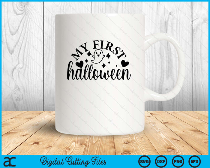 My First Halloween Boo SVG PNG Digital Cutting Files