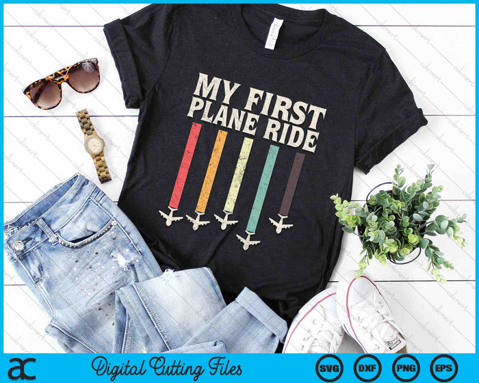 My First Plane Ride My 1st Flight SVG PNG Digital Cutting Files