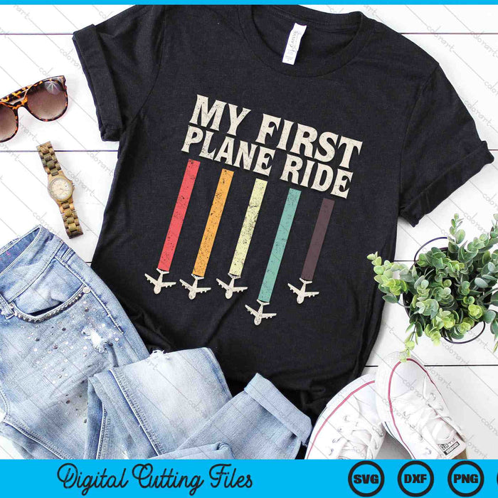 My First Plane Ride My 1st Flight SVG PNG Digital Cutting Files