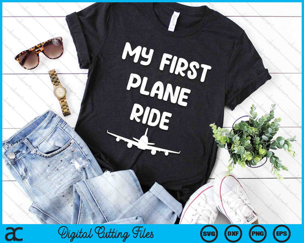 My First Plane Ride My 1st Flight Airplane SVG PNG Digital Printable Files