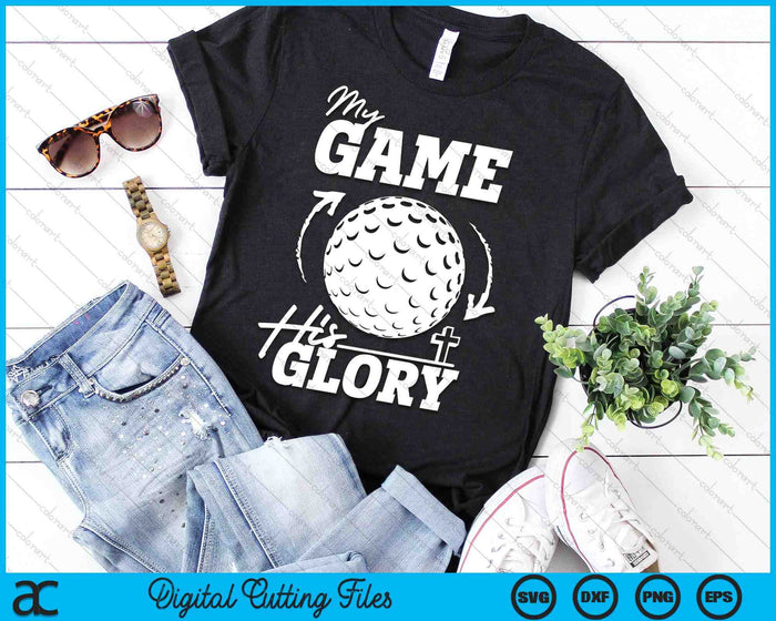 My Game His Glory - Teen Boy Christian Hockey SVG PNG Digital Printable Files