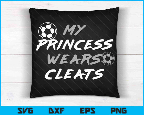 Mi princesa usa tacos fútbol hija traje SVG PNG cortando archivos imprimibles