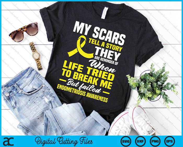 My Scars Tell A Story Endometriosis Awareness Endometriosis SVG PNG Digital Cutting Files