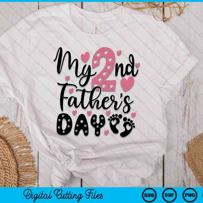 My Second Father's Day SVG PNG Digital Cutting Files