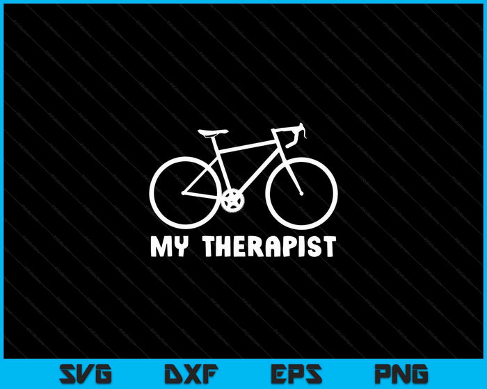 Mijn therapeut fiets grappig fietsen Rider fietsen SVG PNG digitale snijbestanden