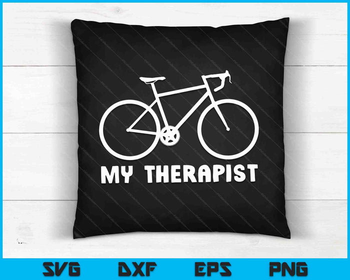 Mijn therapeut fiets grappig fietsen Rider fietsen SVG PNG digitale snijbestanden