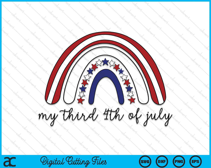 My Third 4th Of July SVG PNG Digital Cutting Files