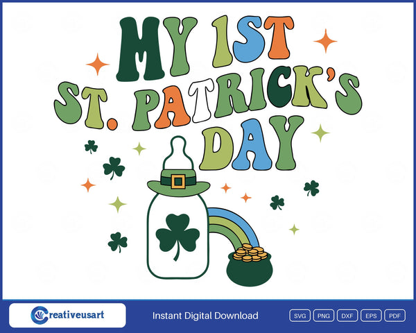 My First St Patricks Day SVG design