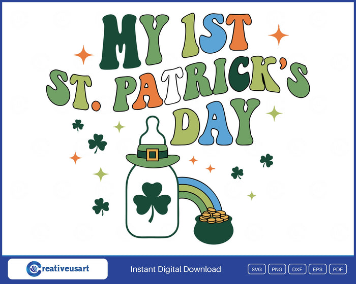 My First St Patricks Day SVG design