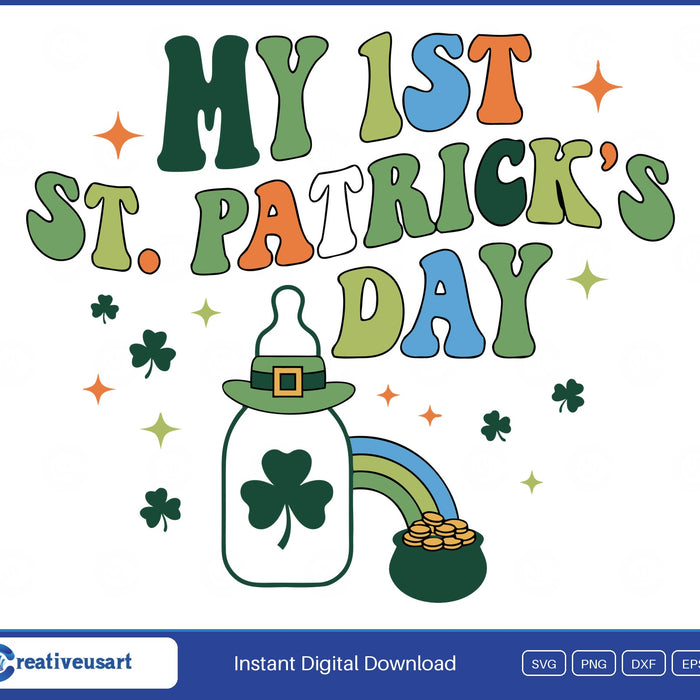 My First St Patricks Day SVG design