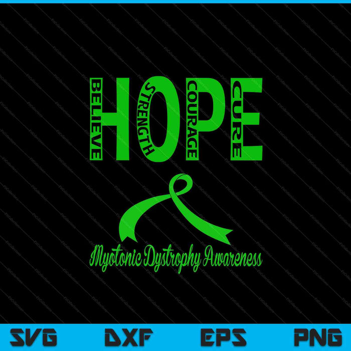 Myotonic dystrophy awareness designs SVG cut file