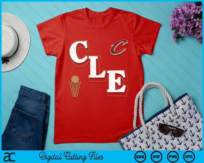 NBA - Cleveland Cavaliers Angled Logo SVG PNG Digital Printable Files