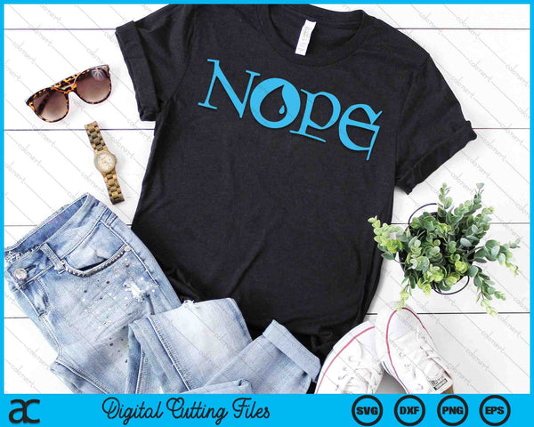 NOPE  Dark Blue Magic Island Mana Symbol SVG PNG Digital Printable Files