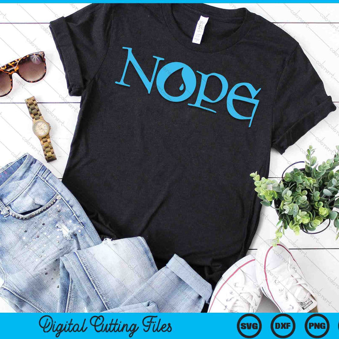 NOPE  Dark Blue Magic Island Mana Symbol SVG PNG Digital Printable Files