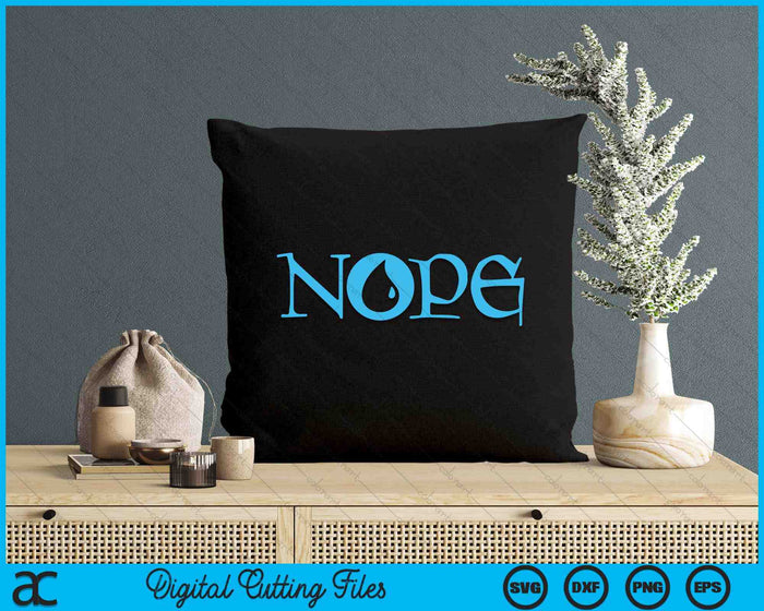 NOPE  Dark Blue Magic Island Mana Symbol SVG PNG Digital Printable Files