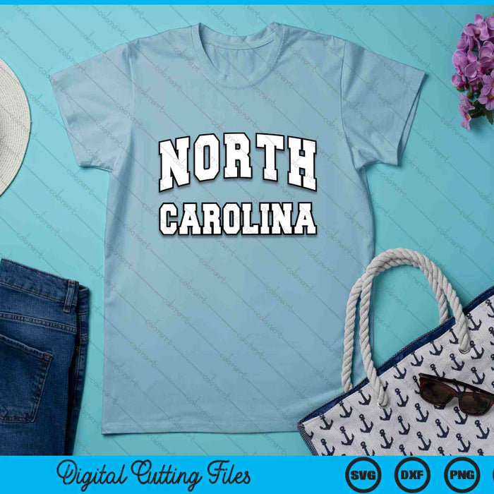 NORTH CAROLINA Throwback Design  Classic SVG PNG Digital Printable Files