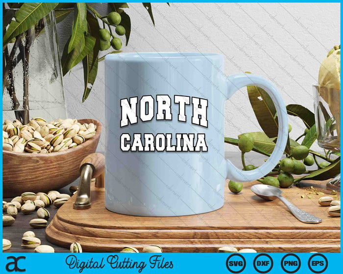 NORTH CAROLINA Throwback Design  Classic SVG PNG Digital Printable Files