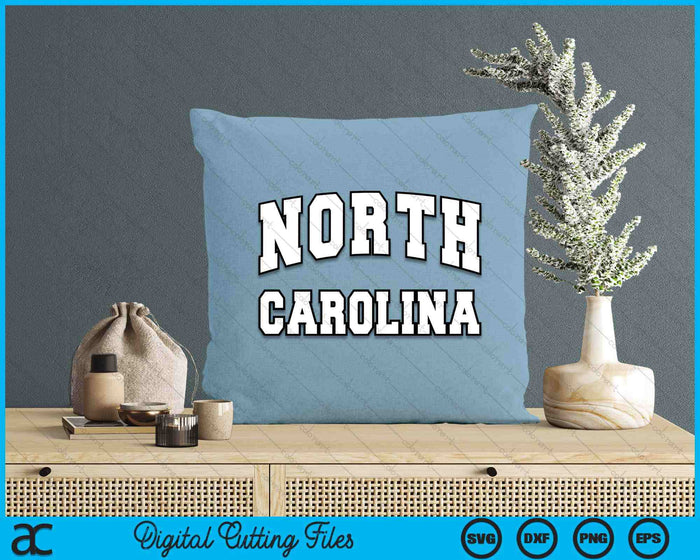 NORTH CAROLINA Throwback Design  Classic SVG PNG Digital Printable Files