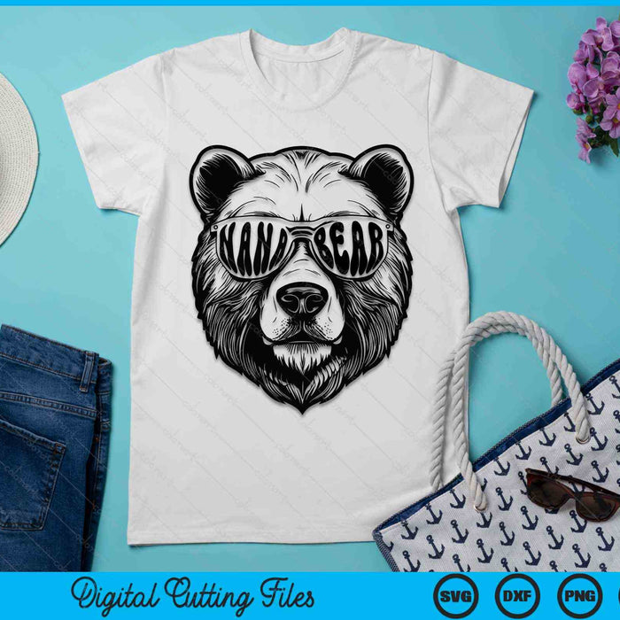 Nana Bear With Sunglasses Nana Bear SVG PNG Digital Cutting Files