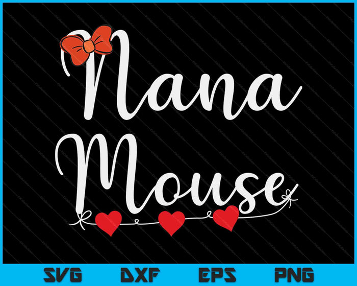 Nana Mouse oma grootmoeder oma Moederdag SVG PNG digitale snijbestanden