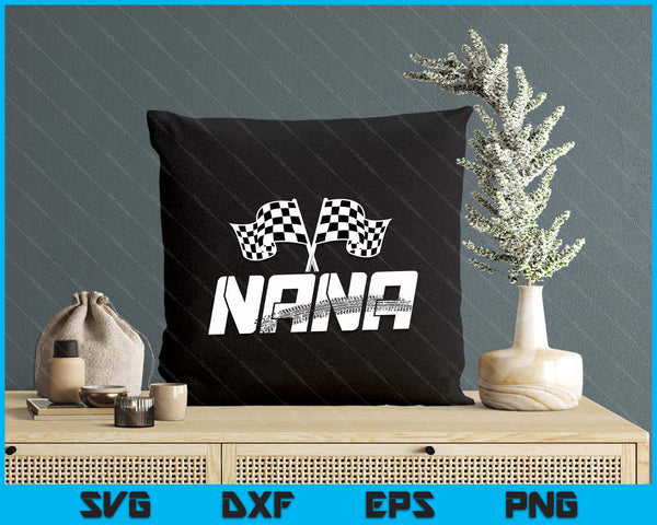 Nana Pit Crew Family Racing Birthday Race Car SVG PNG Digital Printable Files