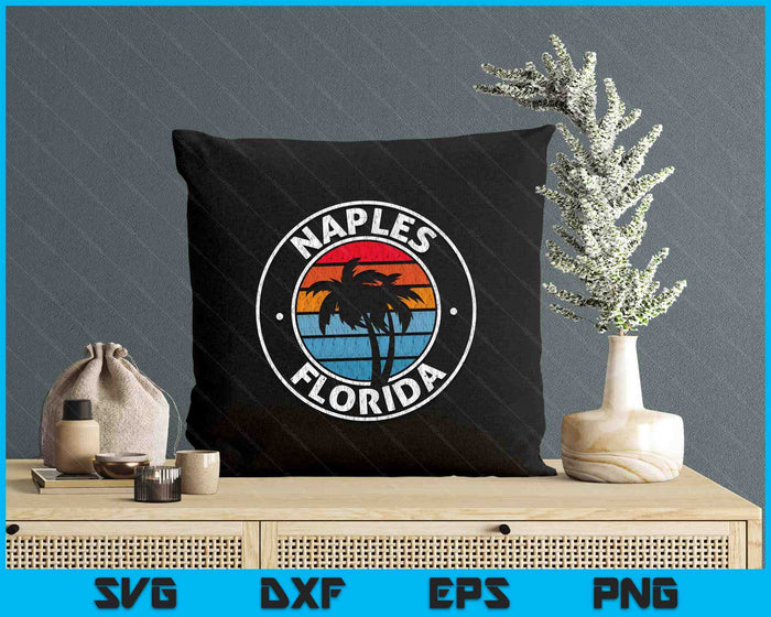 Naples Florida FL Vintage Graphic Retro 70s SVG PNG Digital Printable Files