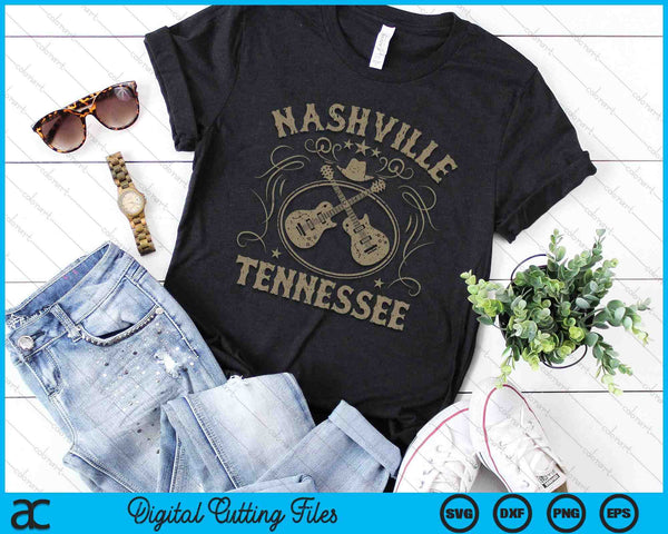 Nashville Tennessee Travel Vintage SVG PNG Digital Cutting Files