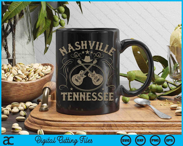 Nashville Tennessee reizen Vintage SVG PNG digitale snijbestanden