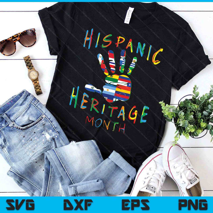 National Hispanic Heritage Month All Countries SVG PNG Digital Printable Files