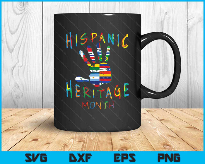 National Hispanic Heritage Month All Countries SVG PNG Digital Printable Files