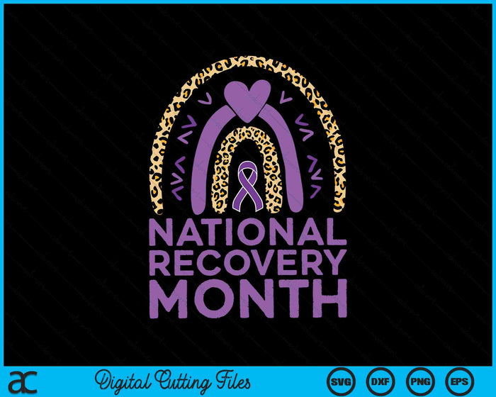 National Recovery Month Warrior Addiction Awareness SVG PNG Digital Cutting Files