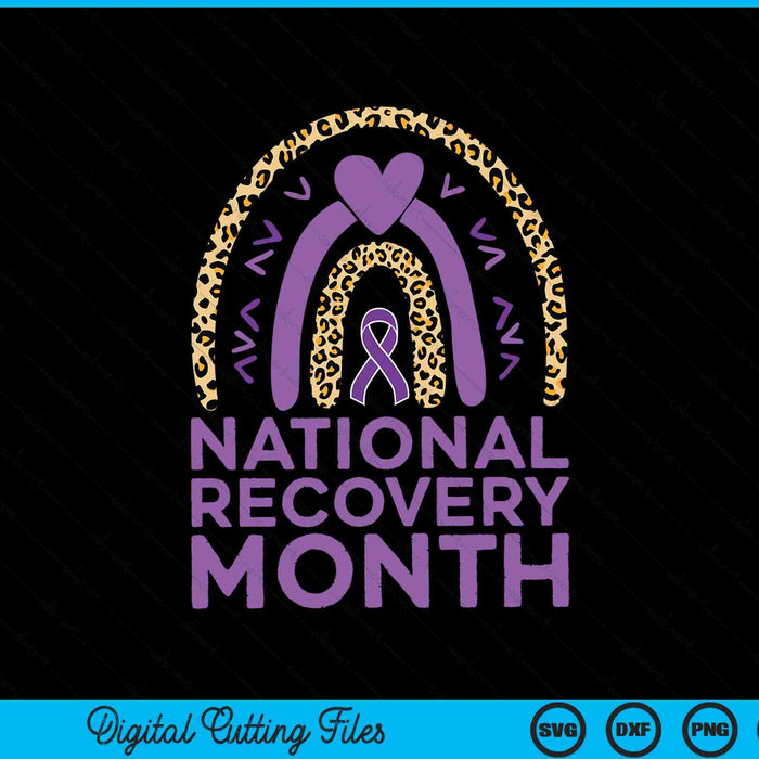 National recovery month warrior addiction awareness SVG cut file