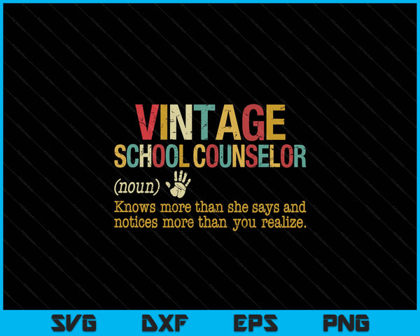 National School Counseling Week School Counselor Definition SVG PNG Digital Printable Files