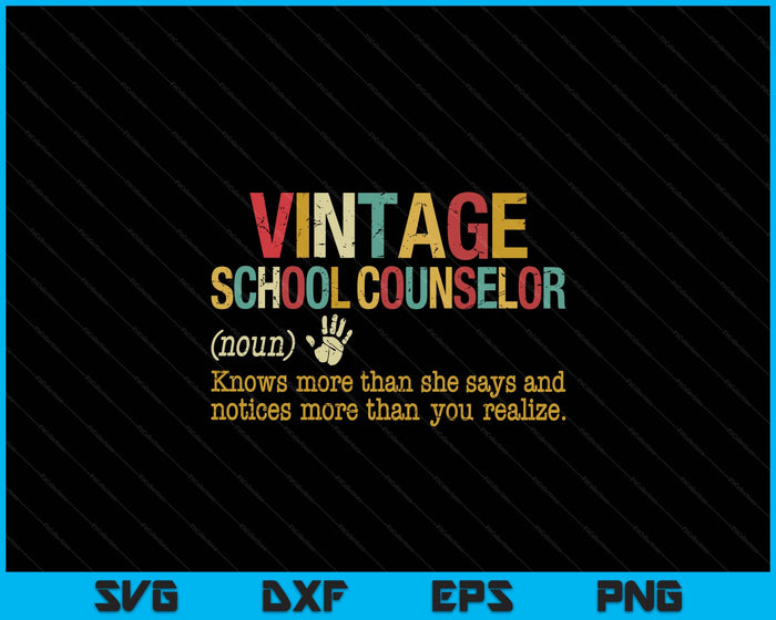 National School Counseling Week School Counselor Definition SVG PNG Digital Printable Files