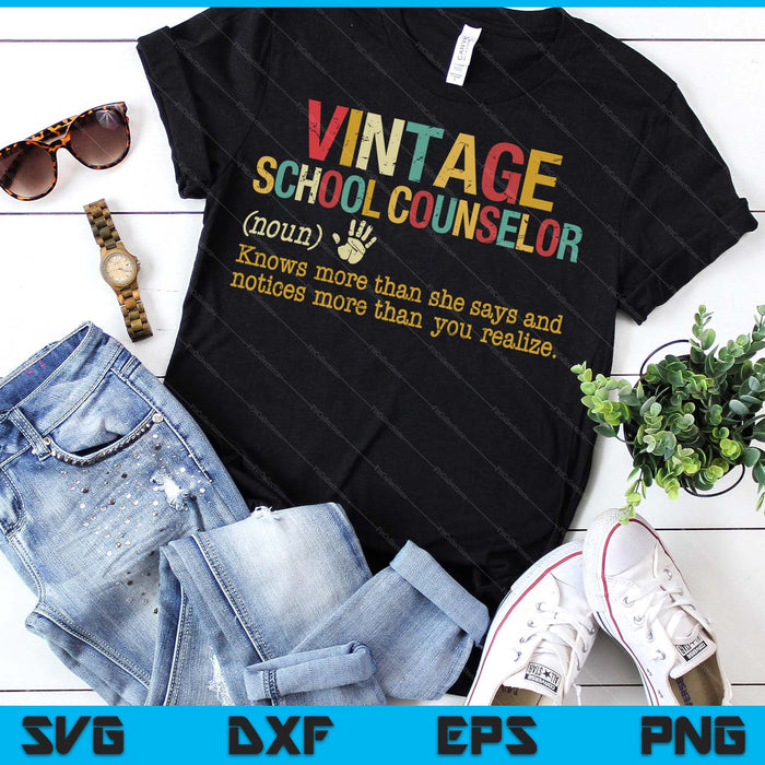 National School Counseling Week School Counselor Definition SVG PNG Digital Printable Files